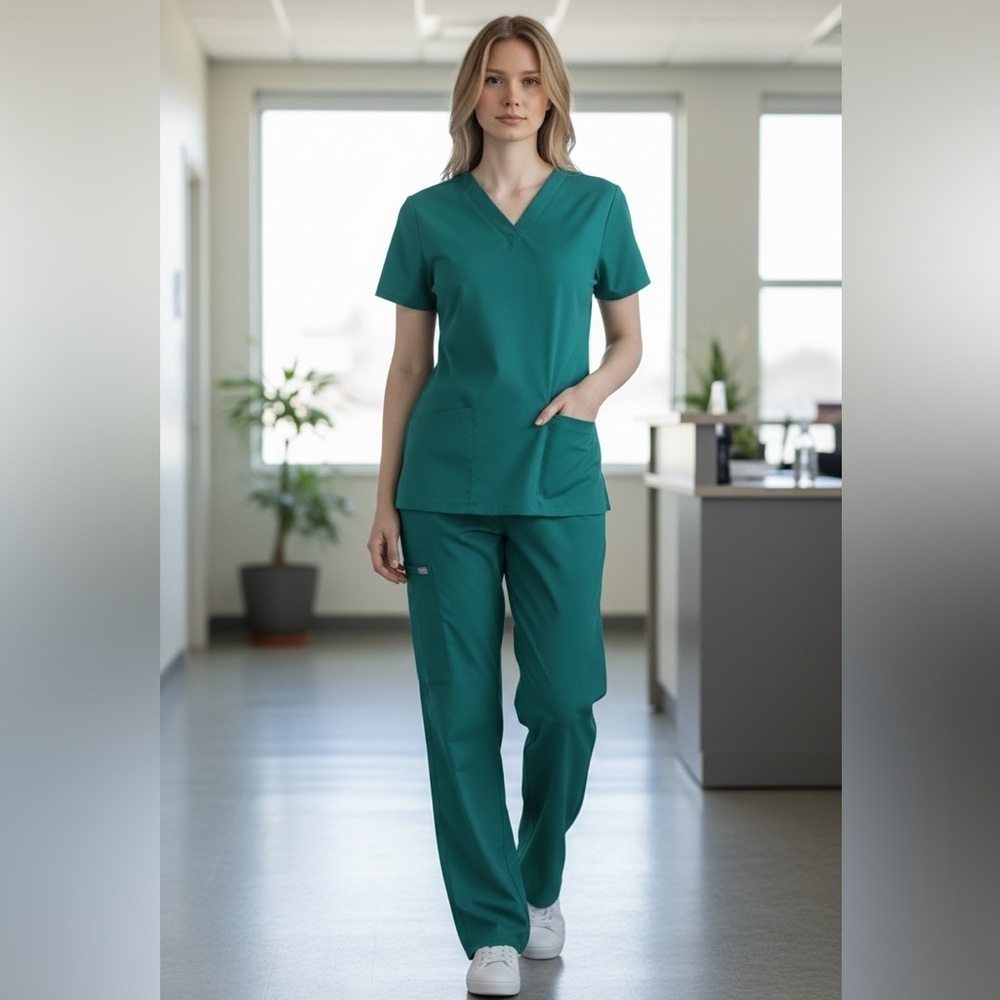 Carhartt Force Teal Scrubs